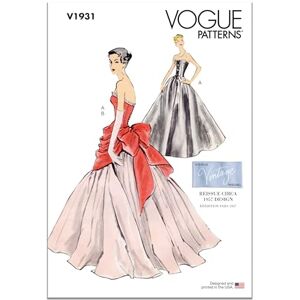 Vogue Patterns V1931B5 Misses' Vintage Dress and Overbodice with Pannier B5 (8-10-12-14-16) Vogue Patterns V1931B5 Misses' Vintage Dress and Overbodice with Pannier B5 (8-10-12-14-16)
