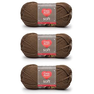 Red Heart Soft Toast Yarn 3 Pack of 141g/5oz Acrylic 4 Medium (Worsted) 256 Yards Knitting/Crochet Red Heart Soft Toast Yarn 3 Pack of 141g/5oz Acrylic 4 Medium (Worsted) 256 Yards Knitting/Crochet