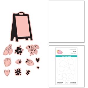 Spellbinders Pink Lemonade Etched Dies for Coordinating Stamp Set with Simple Stories Spellbinders Pink Lemonade Etched Dies for Coordinating Stamp Set with Simple Stories