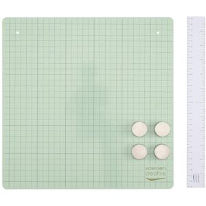 Creative Labs 12 x 12 (30.5 x 30.5 cm) Mint-Metal Hobby Mat with Ruler and Magnets-for Card Making, Paper Crafts, Painting, Stamping, Embossing, Stencils and Scrapbooking, 30,5x30,5cm Creative Labs 12 x 12 (30.5 x 30.5 cm) Mint-Metal Hobby Mat with Ruler and Magnets-for Card Making, Paper Crafts, Painting, Stamping, Embossing, Stencils and Scrapbooking, 30,5x30,5cm