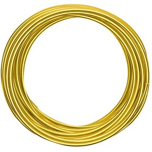 Creative Labs Aluminium Craft Wire 32.8 ft (10 m) x 0.16" (4 mm) Sunny Yellow Flexible Metallic Wire for Crafting, Flower Arranging, Jewellery Making and Modelling Creative Labs Aluminium Craft Wire 32.8 ft (10 m) x 0.16" (4 mm) Sunny Yellow Flexible Metallic Wire for Crafting, Flower Arranging, Jewellery Making and Modelling