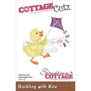 SCRAPPING COTTAGE INC COTTAGECUTZ DIES DUCK - Scrapbooking accessory, Duckling shape, Includes kite motif, Size 2.9" x 3", One size SCRAPPING COTTAGE INC COTTAGECUTZ DIES DUCK - Scrapbooking accessory, Duckling shape, Includes kite motif, Size 2.9" x 3", One size