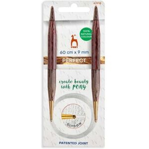 Pony Perfect Circular Knitting Needles Wood 60cm 9mm 1 Piece Pony Perfect Circular Knitting Needles Wood 60cm 9mm 1 Piece