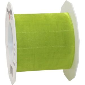 C.E. Pattberg SHEER Lime Green Organza Ribbon 25m - Gift Wrap Ribbon C.E. Pattberg SHEER Lime Green Organza Ribbon 25m - Gift Wrap Ribbon