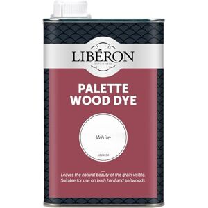 Libéron Palette Wood Dye – Water-Based Formula Leaves Grain Visible Hardwood & Softwood Furniture, Floors & Doors Intermixable Colours White 500ml Libéron Palette Wood Dye – Water-Based Formula Leaves Grain Visible Hardwood & Softwood Furniture, Floors & Doors Intermixable Colours White 500ml