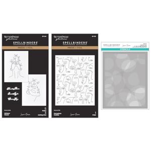 Spellbinders All My Senses Faces Press + Foil Plates and Stencil Bundle by Jaycee Gaspar Spellbinders All My Senses Faces Press + Foil Plates and Stencil Bundle by Jaycee Gaspar