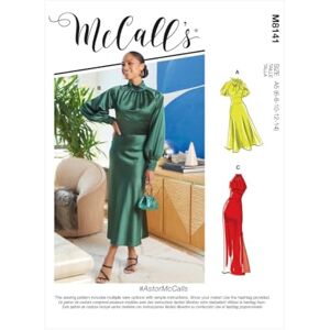 McCall's M8141A5 6-8-10-12-14 Misses Dress, Paper, White McCall's M8141A5 6-8-10-12-14 Misses Dress, Paper, White