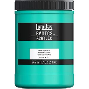 Liquitex Basics Acrylic Paint, Bright Aqua Green, 946 ml Pot Liquitex Basics Acrylic Paint, Bright Aqua Green, 946 ml Pot