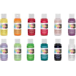DOCRAFTS ARTISTE Artiste Set of 12 Botanical Themed Acrylic Paints 59ml/2Oz, Quick-Drying Professional Art, Craft and Hobby Artists Paint, Travel Artists, Vibrant Colour, Water-Based Paints Cover All Surfaces DOCRAFTS ARTISTE Artiste Set of 12 Botanical Themed Acrylic Paints 59ml/2Oz, Quick-Drying Professional Art, Craft and Hobby Artists Paint, Travel Artists, Vibrant Colour, Water-Based Paints Cover All Surfaces