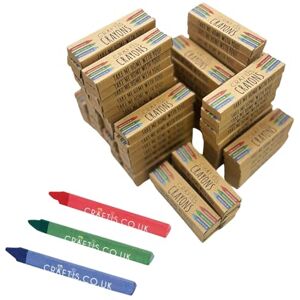 Craftis Triangular Crayons for Kids 200 Boxes of Mixed Coloured Crayon Set, 600 Crayons Total Perfect For Restaurants, Schools or Party Bag Fillers 3 Triangular Colours Per Box Craftis Triangular Crayons for Kids 200 Boxes of Mixed Coloured Crayon Set, 600 Crayons Total Perfect For Restaurants, Schools or Party Bag Fillers 3 Triangular Colours Per Box
