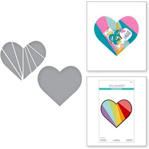 Spellbinders Pieced Heart Etched Dies from The Just Sayin' Collection by Kelly Bangs Spellbinders Pieced Heart Etched Dies from The Just Sayin' Collection by Kelly Bangs