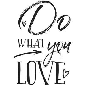 Rayher 29106000 Wood Mounted Rubber Stamp featuring the phrase Do What You Love, Stamps for Crafting, Card Making and Scrapbooking, 7cm x 10cm Rayher 29106000 Wood Mounted Rubber Stamp featuring the phrase Do What You Love, Stamps for Crafting, Card Making and Scrapbooking, 7cm x 10cm
