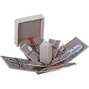 Hobby Gift Filled Sewing Kit Victorian Style Square 10.5 x 10.5 x 12.5cm Natural Strawberries Hobby Gift Filled Sewing Kit Victorian Style Square 10.5 x 10.5 x 12.5cm Natural Strawberries