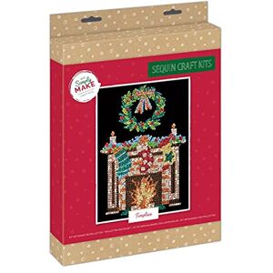 Simply MAKE Sequin Craft Kit Christmas Fireplace Design for Kids and Adults, Vibrant Sequins for Mosaic Crafts, Pin Art Sequins for Crafting, Perfect for Adult Crafts Sequin Art & Craft Kit Simply MAKE Sequin Craft Kit Christmas Fireplace Design for Kids and Adults, Vibrant Sequins for Mosaic Crafts, Pin Art Sequins for Crafting, Perfect for Adult Crafts Sequin Art & Craft Kit