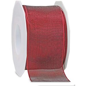 PRÄSENT Four Seasons Organza Wired Edge Ribbon Bordeaux 60 mm Width, 25 m Length PRÄSENT Four Seasons Organza Wired Edge Ribbon Bordeaux 60 mm Width, 25 m Length
