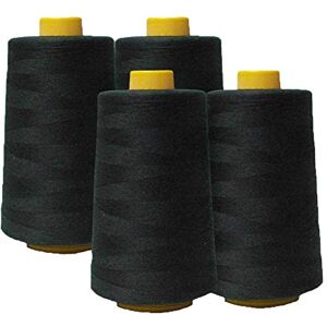 AK TRADING CO. AK Trading 4-Pack Black All Purpose Sewing Thread Cones (6000 Yards Each) of High Tensile Polyester Thread Spools for Sewing, Quilting, Serger Machines, Overlock, Merrow & Hand Embroidery. AK TRADING CO. AK Trading 4-Pack Black All Purpose Sewing Thread Cones (6000 Yards Each) of High Tensile Polyester Thread Spools for Sewing, Quilting, Serger Machines, Overlock, Merrow & Hand Embroidery.