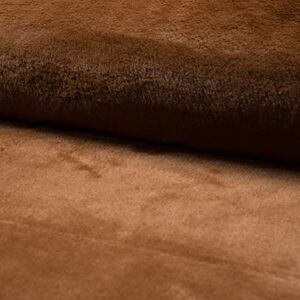 CRS Fur Fabrics Luxury Short Plush Super Soft Faux Fur Fabric Material Chestnut, 1Mtr 150cm x 100cm CRS Fur Fabrics Luxury Short Plush Super Soft Faux Fur Fabric Material Chestnut, 1Mtr 150cm x 100cm