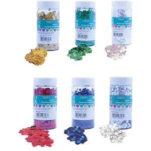 Craftplay Chunky Glitter 6mm Hexagon Glitter 200 Grams tub Shaker lid Easy Pouring Glitter Art Pack of 6 Craftplay Chunky Glitter 6mm Hexagon Glitter 200 Grams tub Shaker lid Easy Pouring Glitter Art Pack of 6