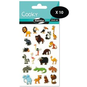 Maildor 560389Cpack - 3D Stickers - 10 Sheets - 220 Stickers Maildor 560389Cpack - 3D Stickers - 10 Sheets - 220 Stickers