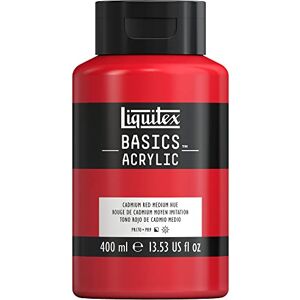 Liquitex Basics Acrylic Paint, Cadmium Red Medium Hue, 400 ml Bottle Liquitex Basics Acrylic Paint, Cadmium Red Medium Hue, 400 ml Bottle