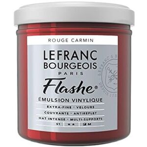 Lefranc Bourgeois Flashe, Extra-Fine Acrylic Vinyl Emulsion, Artists Quality, Carmine Red, 125ml Pot Lefranc Bourgeois Flashe, Extra-Fine Acrylic Vinyl Emulsion, Artists Quality, Carmine Red, 125ml Pot