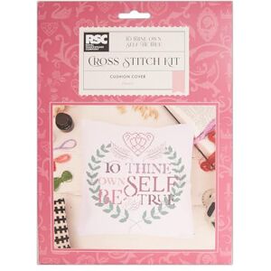 Royal Shakespeare Company Cross Stitch Cushion Kit, to Thine Own Self Be True, Classic Craft, Beginners Cross Stitch Sets, Home Decor, Handmade Crafts, Embroidery, Thread, Accessories Royal Shakespeare Company Cross Stitch Cushion Kit, to Thine Own Self Be True, Classic Craft, Beginners Cross Stitch Sets, Home Decor, Handmade Crafts, Embroidery, Thread, Accessories
