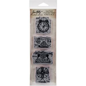 Stampers Anonymous _AGW Vintage Things Mini Blueprints Strip Stampers Anonymous _AGW Vintage Things Mini Blueprints Strip