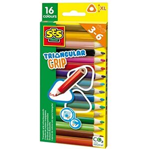 Creative Labs 14692 Triangular Grip Colouring Pencils 16 Pieces Creative Labs 14692 Triangular Grip Colouring Pencils 16 Pieces