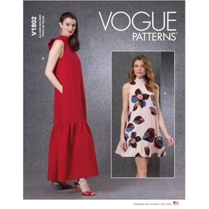Vogue Patterns V1802A Misses Dress A (XS-S-M-L-XL-XXL) Vogue Patterns V1802A Misses Dress A (XS-S-M-L-XL-XXL)