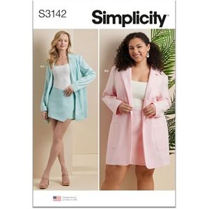 Simplicity Sewing Pattern SS3142W2 Misses' and Women's Blazer and Skorts W2 (20W-22W-24W-26W-28W) Simplicity Sewing Pattern SS3142W2 Misses' and Women's Blazer and Skorts W2 (20W-22W-24W-26W-28W)