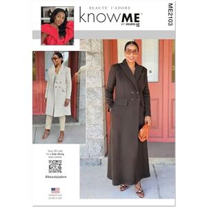 Know Me Sewing Pattern ME2103Y5 Misses' Lined Coat in Two Lengths by Beaute' J'Adore Y5 (18-20-22-24-26) Know Me Sewing Pattern ME2103Y5 Misses' Lined Coat in Two Lengths by Beaute' J'Adore Y5 (18-20-22-24-26)