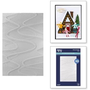 Spellbinders Streamline 3D Embossing Folder from The Ski-Son's Greetings Collection by Simon Hurley Spellbinders Streamline 3D Embossing Folder from The Ski-Son's Greetings Collection by Simon Hurley