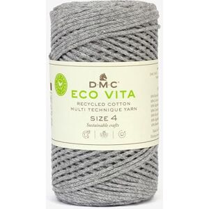 DMC Eco Vita 4, Silver Crochet Knitting Macrame Yarn, 250g DMC Eco Vita 4, Silver Crochet Knitting Macrame Yarn, 250g