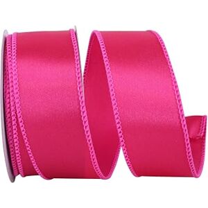 Reliant Ribbon Corp Reliant Ribbon Satin Value Wired Edge Gift Ribbon, 1-1/2 Inch X 10 Yards, Fuchsia Reliant Ribbon Corp Reliant Ribbon Satin Value Wired Edge Gift Ribbon, 1-1/2 Inch X 10 Yards, Fuchsia