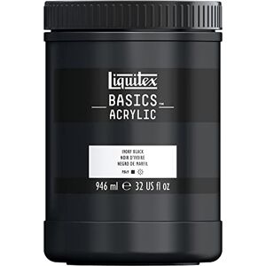 Liquitex Basics Acrylic Paint, Ivory Black, 946 ml Pot Liquitex Basics Acrylic Paint, Ivory Black, 946 ml Pot