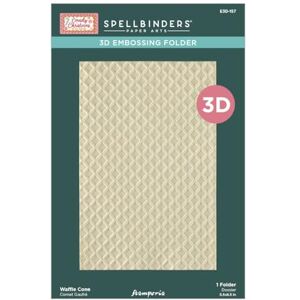 Spellbinders Waffle Cone 3D Embossing Folder from The Candy Christmas Collection by Stamperia Spellbinders Waffle Cone 3D Embossing Folder from The Candy Christmas Collection by Stamperia