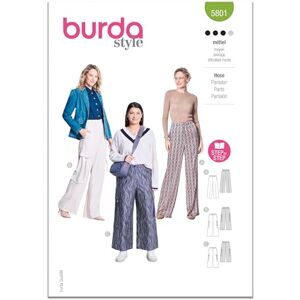 Burda Style Sewing Pattern B5801 Misses' Trousers Burda Style Sewing Pattern B5801 Misses' Trousers