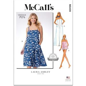 McCall's MCCALLS Sewing Pattern M8499H5 Misses' Dress and Top by Laura Ashley H5 (6-8-10-12-14) McCall's MCCALLS Sewing Pattern M8499H5 Misses' Dress and Top by Laura Ashley H5 (6-8-10-12-14)