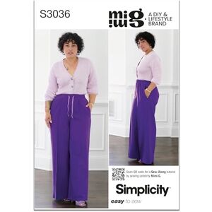 Simplicity Sewing Pattern SS3036Y5 Misses' Trousers by Mimi G Style Y5 (18-20-22-24-26) Simplicity Sewing Pattern SS3036Y5 Misses' Trousers by Mimi G Style Y5 (18-20-22-24-26)