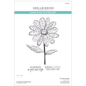 Spellbinders Sculpted Scripted Floral Clear Stamp & Die Set from The Beautifully Imperfect Collection Spellbinders Sculpted Scripted Floral Clear Stamp & Die Set from The Beautifully Imperfect Collection