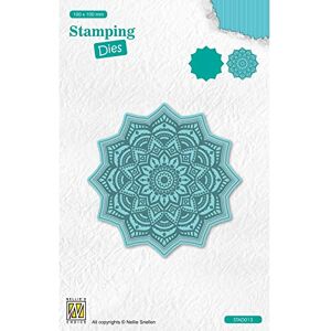 Nellie's Choice Cutting and Embossing, Mandala Stamping Die, 10 x 10 cm Circle, Card Making Supplies, Metal Dies for Scrapbooking, DIY and Paper Crafts, Blue, 100x100mm Nellie's Choice Cutting and Embossing, Mandala Stamping Die, 10 x 10 cm Circle, Card Making Supplies, Metal Dies for Scrapbooking, DIY and Paper Crafts, Blue, 100x100mm
