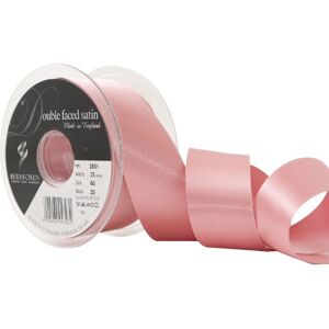 Berisfords Double Satin Ribbon, Dusky Pink, 35 mm Berisfords Double Satin Ribbon, Dusky Pink, 35 mm