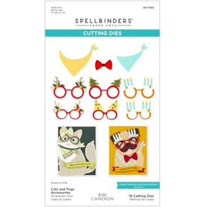 Spellbinders S4-1345 Cats and Pugs Accessories Etched Dies from The Bibi's Cats and Pugs Collection by Bibi Cameron Spellbinders S4-1345 Cats and Pugs Accessories Etched Dies from The Bibi's Cats and Pugs Collection by Bibi Cameron