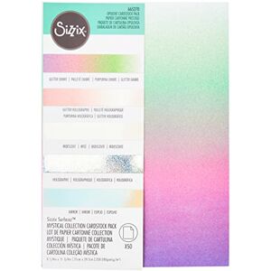 Sizzix Surfacez Opulent Cardstock A4 Mystical 50 Sheets, 665270, One Size Sizzix Surfacez Opulent Cardstock A4 Mystical 50 Sheets, 665270, One Size