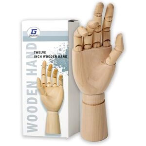 IPEA Large Wooden Hand – Height 30 cm – Flexible and Flexible with Fingers Furniture for Designers, Professionals and Students – Right Hand – Human Body Mannequin – Art – Storage Box IPEA Large Wooden Hand – Height 30 cm – Flexible and Flexible with Fingers Furniture for Designers, Professionals and Students – Right Hand – Human Body Mannequin – Art – Storage Box