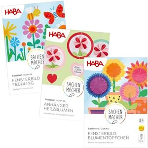 HABA XXL Spring Craft Set Window Stickers & Mobiles with Hearts, Flowers & Animals Creative Spring Decoration for Cutting, Gluing & Folding for Children from 5 Years 2013011 HABA XXL Spring Craft Set Window Stickers & Mobiles with Hearts, Flowers & Animals Creative Spring Decoration for Cutting, Gluing & Folding for Children from 5 Years 2013011