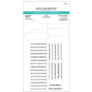 Spellbinders Snowflake Wishes Clear Stamp & Die Set from The Bibi's Snowflakes Collection by Bibi Cameron Spellbinders Snowflake Wishes Clear Stamp & Die Set from The Bibi's Snowflakes Collection by Bibi Cameron