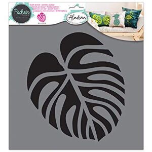Aladine Tropical Leaf Textile Stencil Fabric Decoration To Customize Canvas, T-shirts, Tote Bags Washable 28 x 28 cm Large Design Aladine Tropical Leaf Textile Stencil Fabric Decoration To Customize Canvas, T-shirts, Tote Bags Washable 28 x 28 cm Large Design