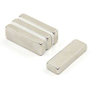 FIRST4MAGNETS N42 Neodymium Magnet for Arts, Crafts, Model Making, DIY, Hobbies, Office and Home 30mm x 10mm x 5mm thick 8.1kg Pull Pack of 4 FIRST4MAGNETS N42 Neodymium Magnet for Arts, Crafts, Model Making, DIY, Hobbies, Office and Home 30mm x 10mm x 5mm thick 8.1kg Pull Pack of 4
