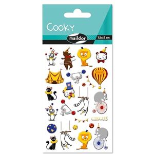 Maildor CY139Cpack Cooky 3D Stickers LOT of 10 Sheets 12x8 cm 250 Stickers Circus Theme Children's Arts and Crafts Accessories Creative and Leisure Maildor CY139Cpack Cooky 3D Stickers LOT of 10 Sheets 12x8 cm 250 Stickers Circus Theme Children's Arts and Crafts Accessories Creative and Leisure